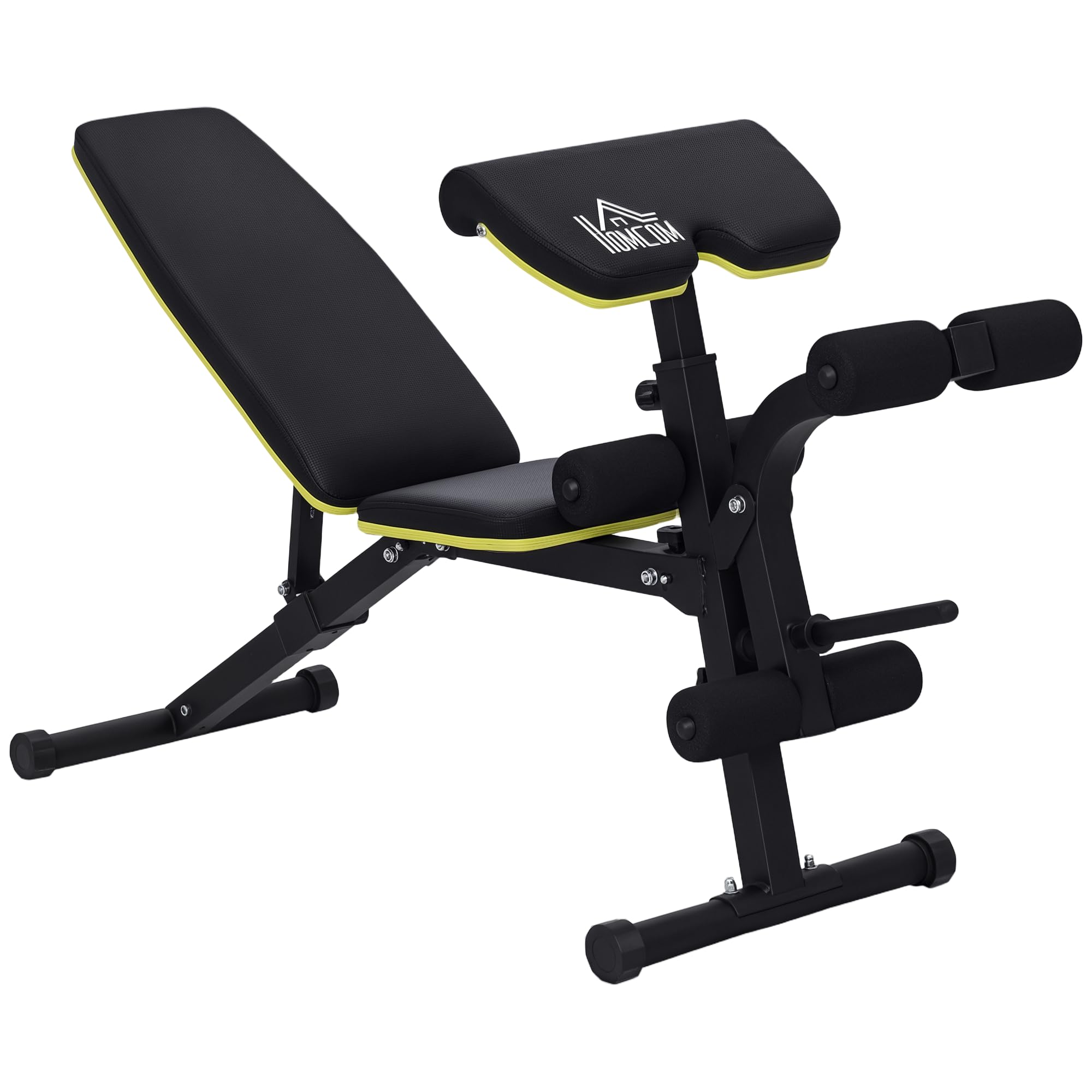 HOMCOM Banc de musculation multifonction réglable - Idéal pour Hommes et Femmes - Fitness à Domicile - Chargement Maxima